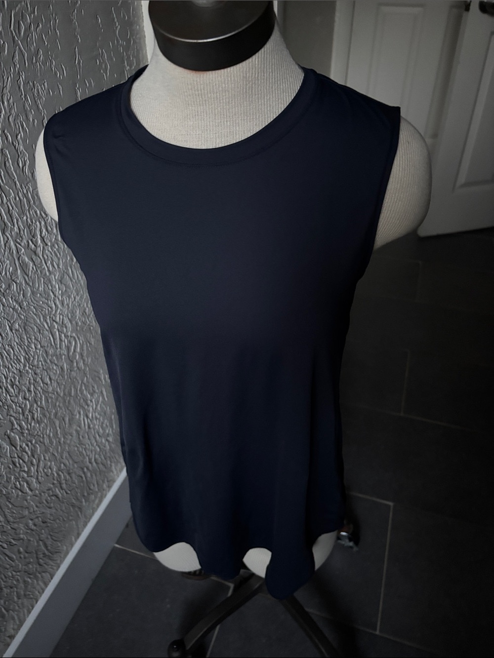 Athleta Navy Blue Sleeveless Performance Tank